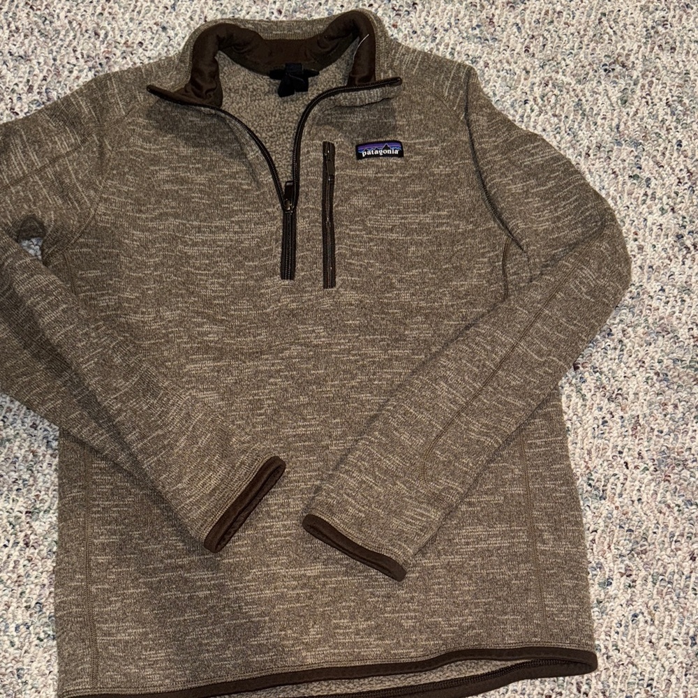 Patagonia Women Zip-Up Sweater in Brown